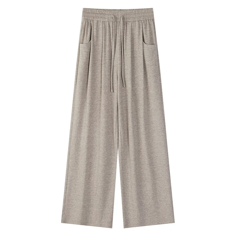 【现现】糯米裤软糯高腰垂感休闲阔腿裤Y4012001