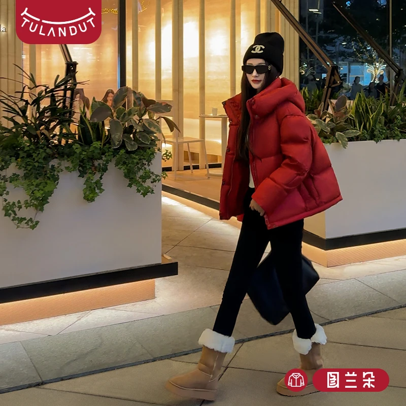 图兰朵2024年冬季新款新国标90白鸭绒时尚加厚羽绒服