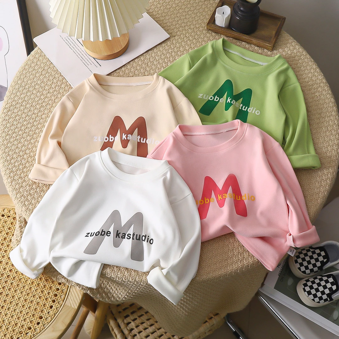 【宠粉福利】儿童打底衫男童女童春秋新款舒适长袖中大童洋气上衣