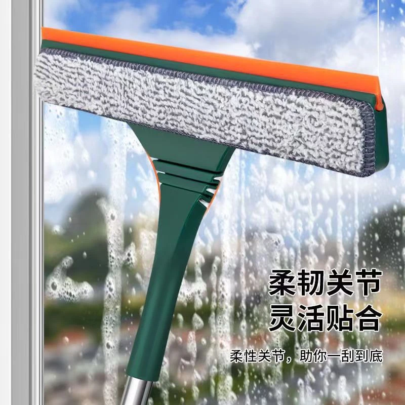 批发擦玻璃清洁家用可伸缩刮水器加长杆大号多功能窗户清洗刷
