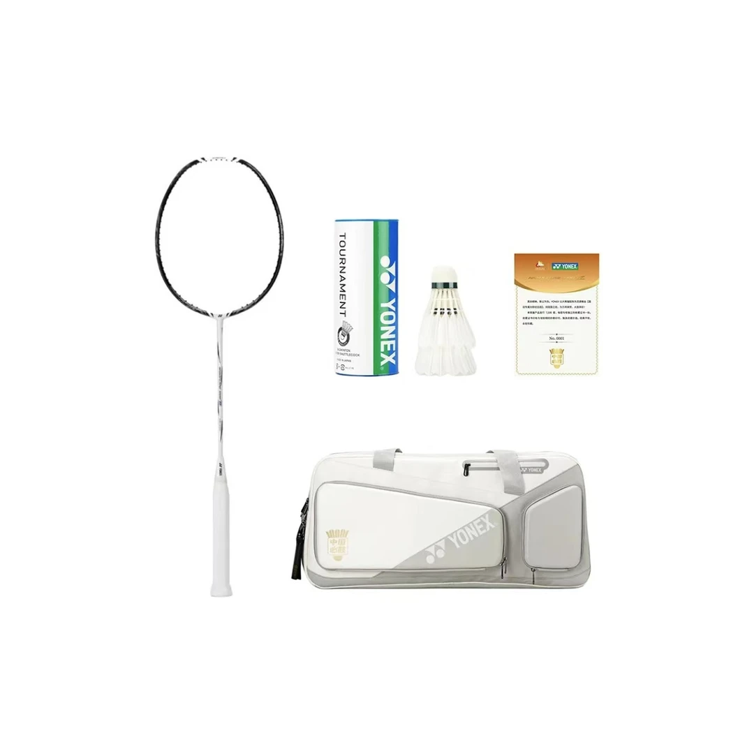 YONEX/尤尼克斯疾光系列光影纪念1000Z全碳素羽毛球拍 黑白大熊猫