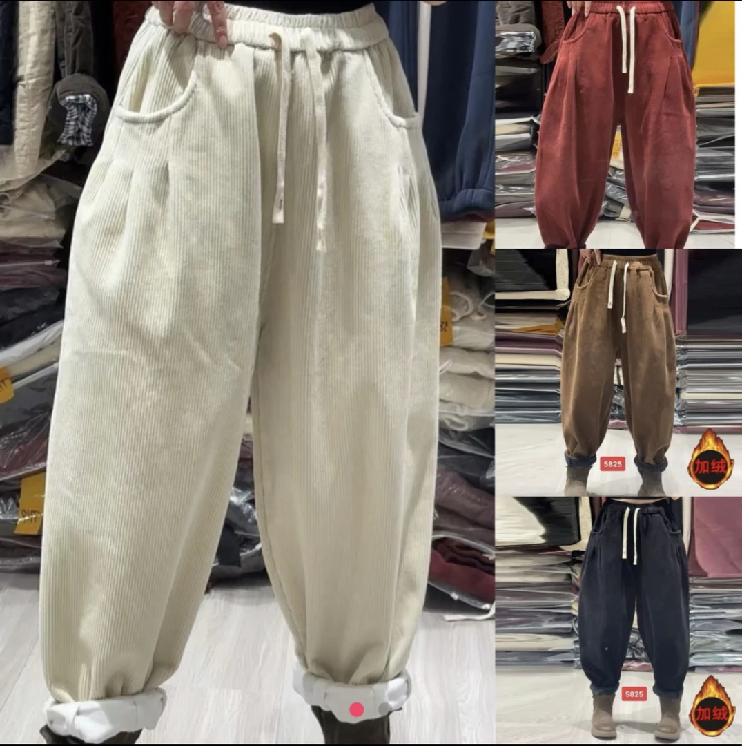 【木木推荐】5825#灯芯绒加厚休闲裤