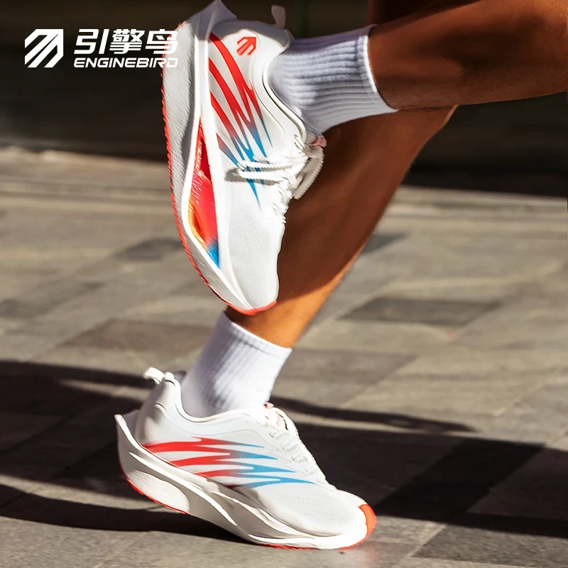 引擎鸟2025新款高颜值情侣超轻减震专业马拉松跑鞋男女体考竞速鞋