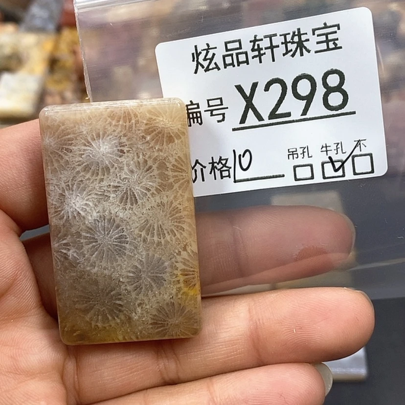 【闪购商品】硅化珊瑚（珊瑚玉）吊坠未镶嵌雨*k 298