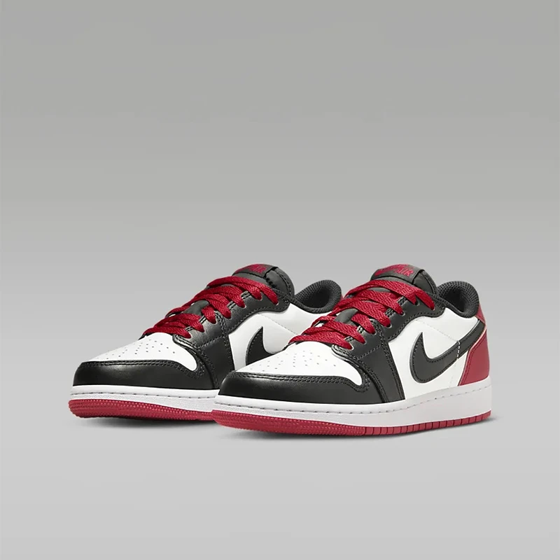 Air Jordan 1 Low GS AJ1 黑白黑脚趾 低帮复古篮球鞋 CZ0858-106