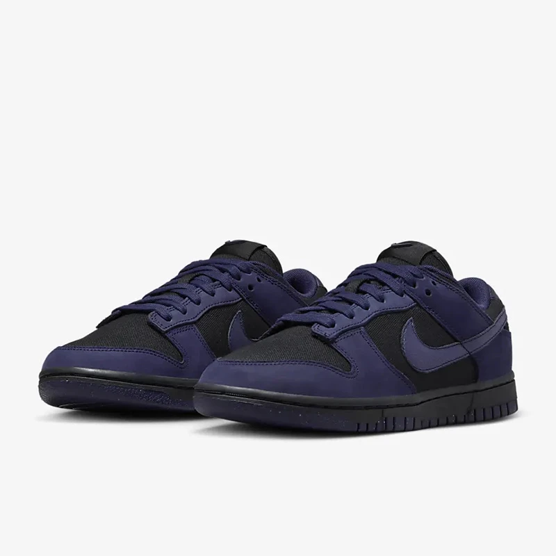 耐克 Nike Dunk Low 黑紫 低帮 女子复古潮流休闲板鞋 FB7720-001