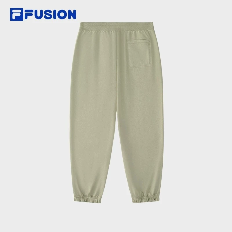 FILA FUSION斐乐潮牌针织长裤男2024秋季新款时尚束脚收口休闲裤