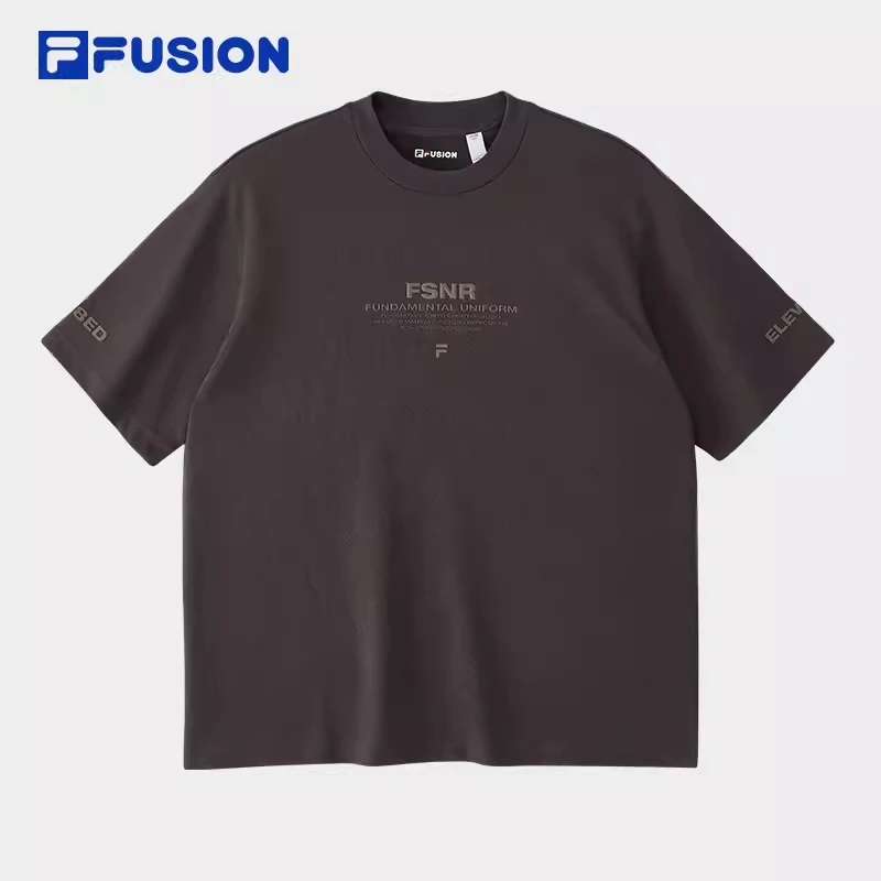 FUSION情侣款运动休闲纯棉短袖T恤夏季高能感透气半袖T11U435103