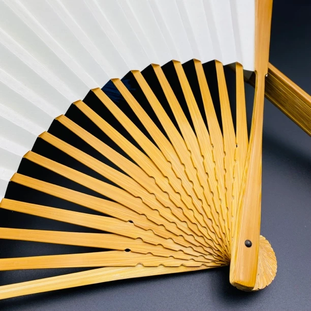 大锤头老玉竹折叠文玩折扇95寸18方2.0排口中国风竹扇