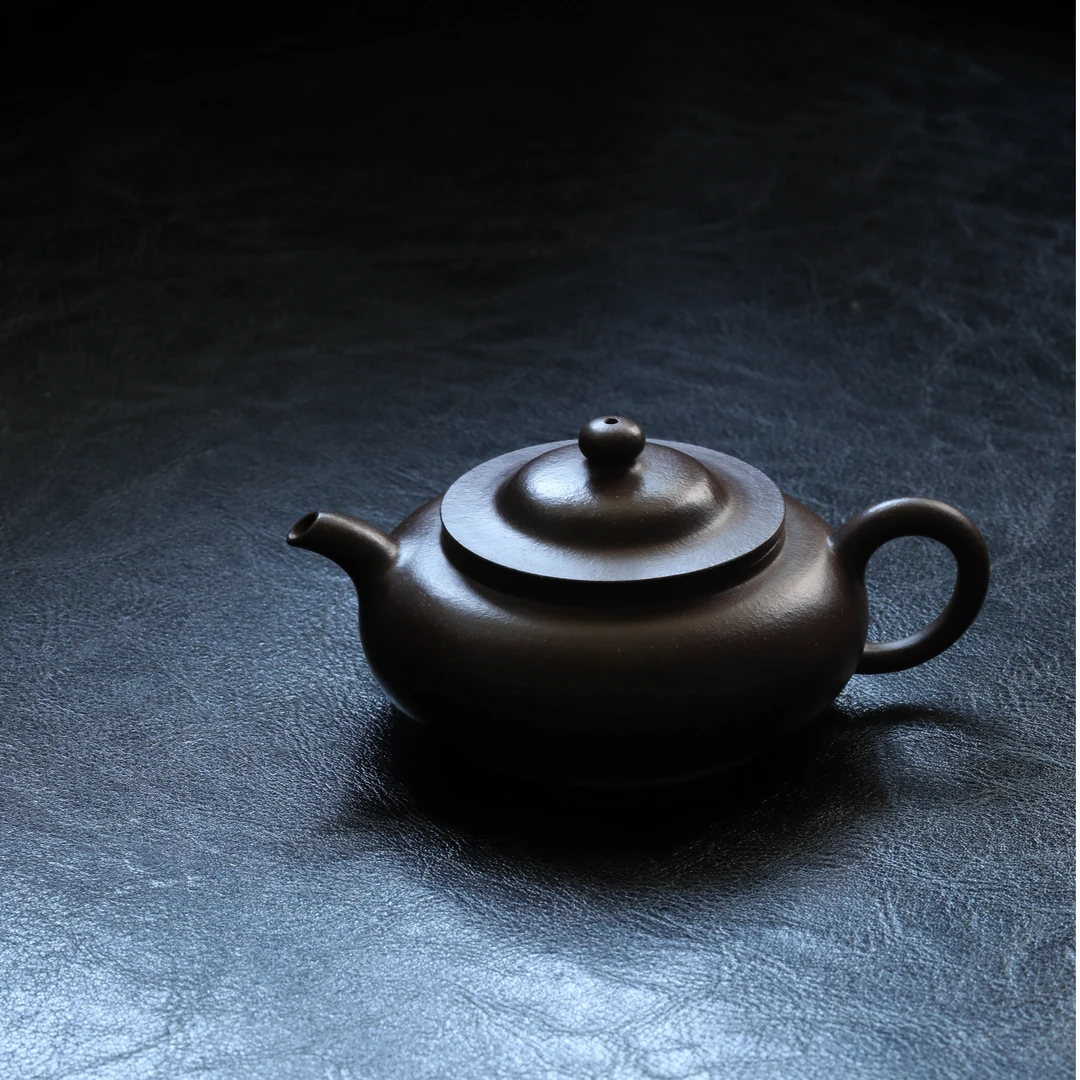 集物华精选 | 渔樵隐士 天青泥110cc±朱建东制师承马景辉【紫砂壶】