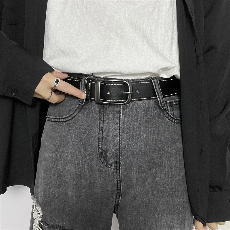 皮带女复古百搭针扣腰带男韩版时尚牛仔裤简约休闲裤带学生裤腰带