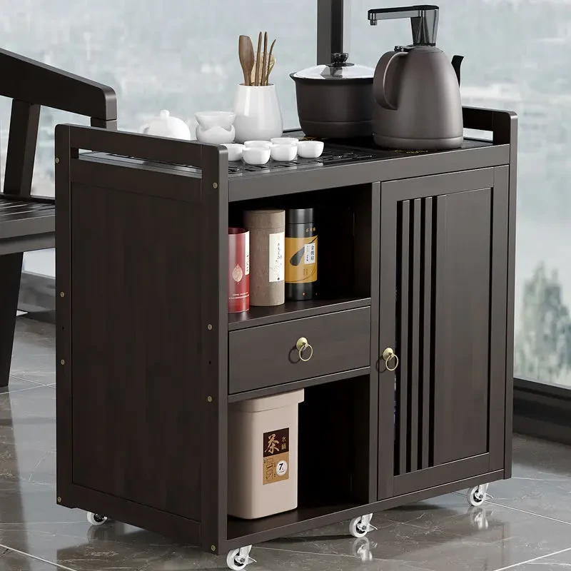 【小扬哥推荐移动茶桌家用小茶台实木茶车茶几茶具套装全自动烧水