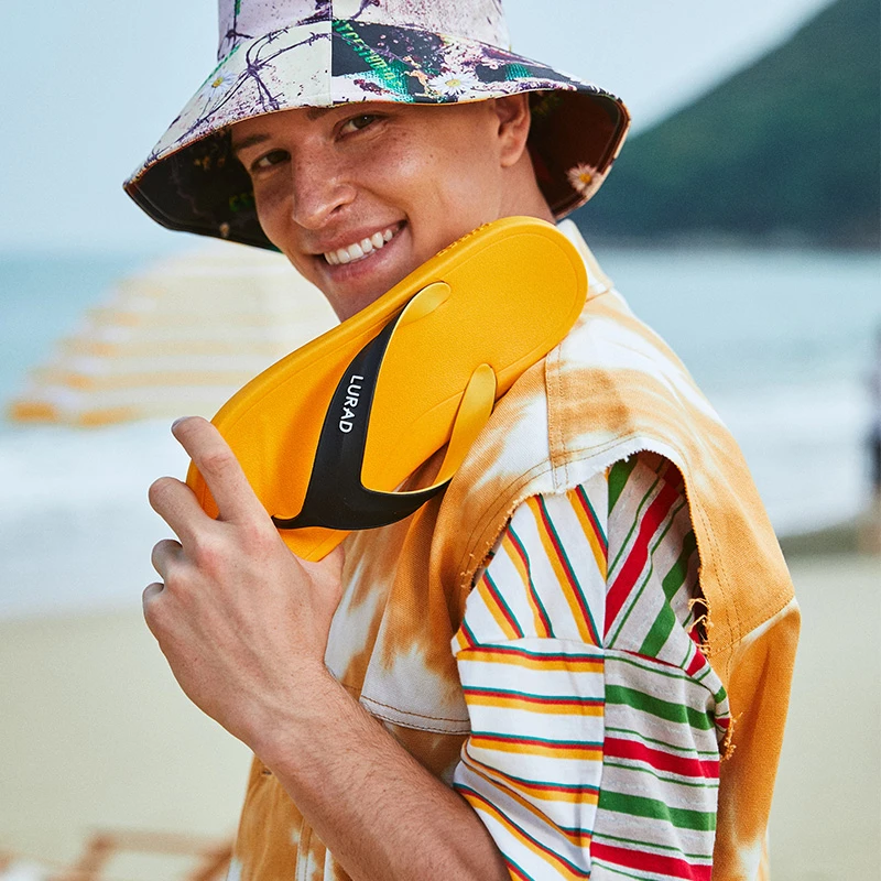 简约个性人字拖男夏季防滑户外时尚休闲沙滩舒适夹脚拖鞋男士外穿