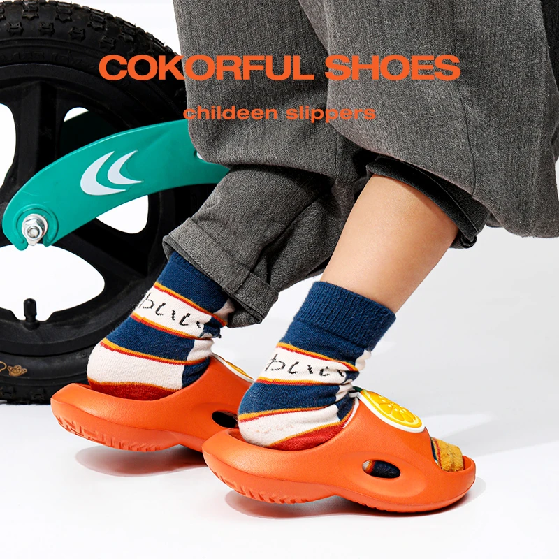 柔软卡通水果EVA儿童男拖鞋女夏季女童室内家居防滑小孩子凉拖鞋