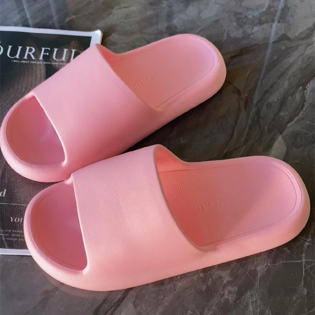 夏季拖鞋女防滑软底情侣加厚底简约居家用浴室洗澡凉拖鞋男
