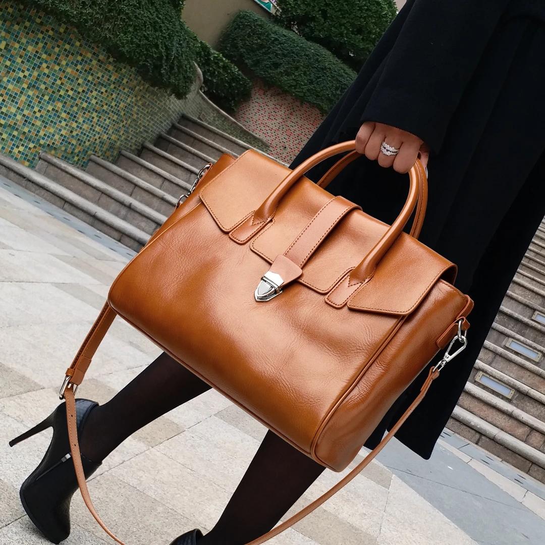 CCAMO上档次包包女包小众高级感通勤包上班族真皮潮流手提单肩包