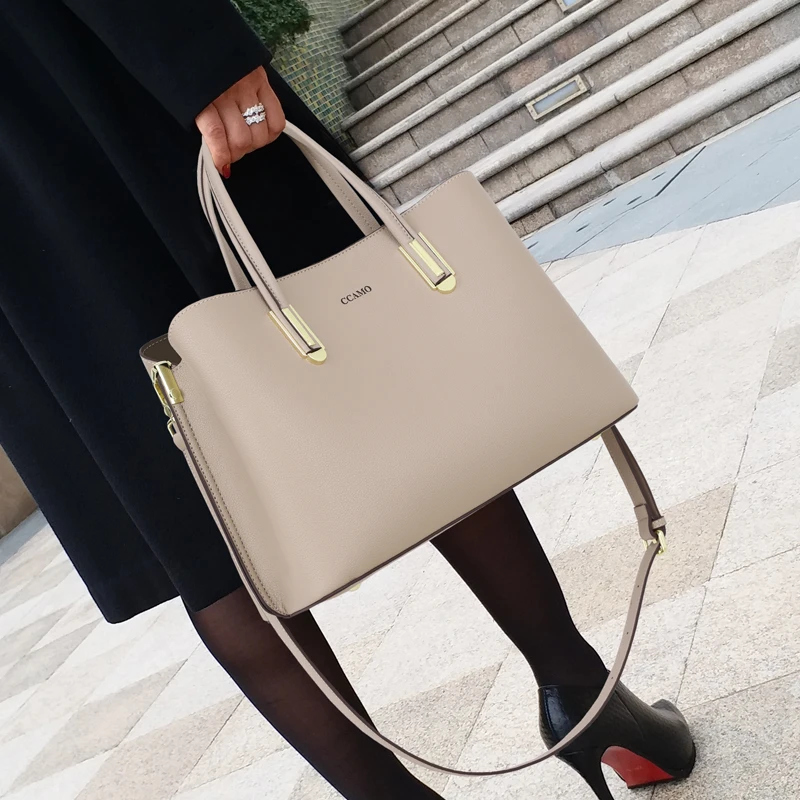 时尚女士包包质感轻奢托特包大容量手提中年妈妈包百搭斜跨单肩包