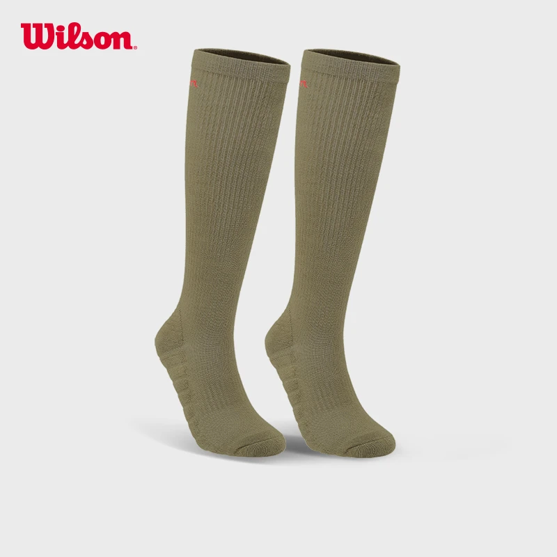 Wilson威尔胜官方春季女士舒适透气针织及膝袜小腿袜运动