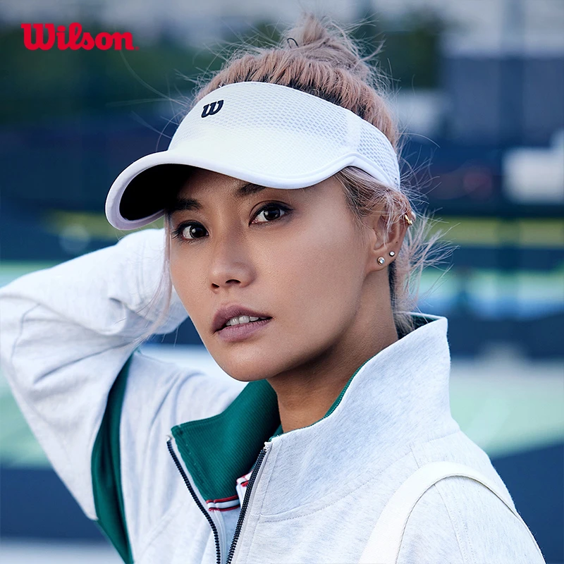 Wilson威尔胜男女网球帽简约高级官方夏季新款透气舒适空顶帽子