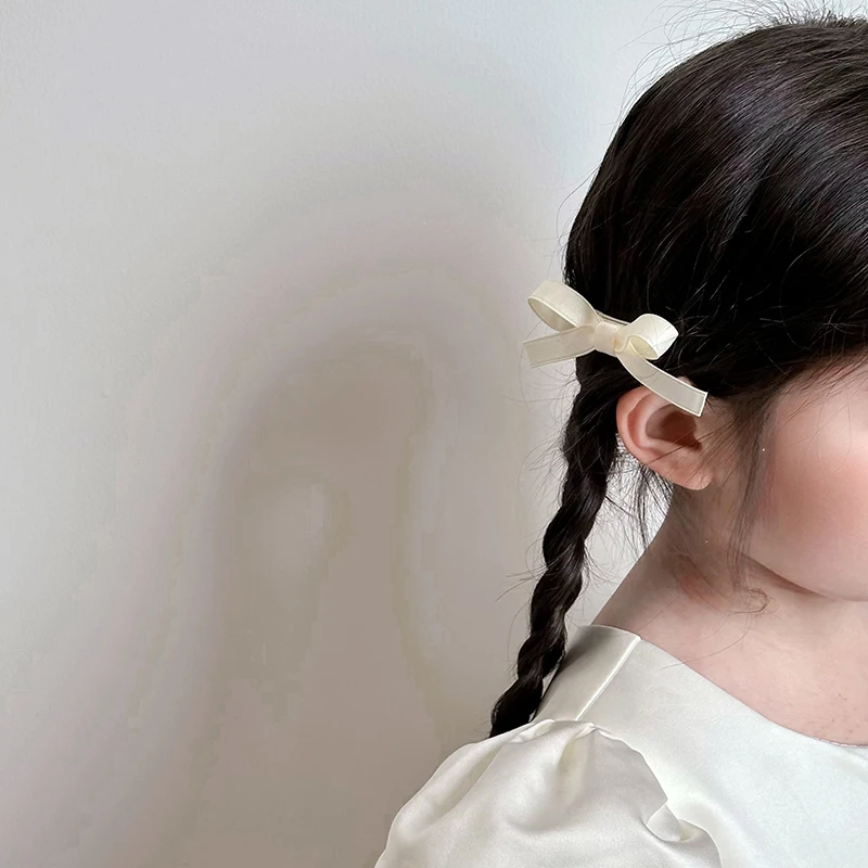 2024韩版儿童蝴蝶结发夹宝宝可爱小女孩甜美公主边夹女童头饰发饰