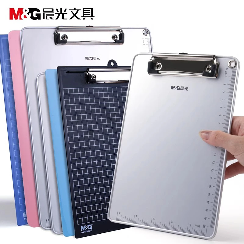 【晨光铝合金板夹】a4板夹防滑书写垫板强力多种功能学习办公板夹