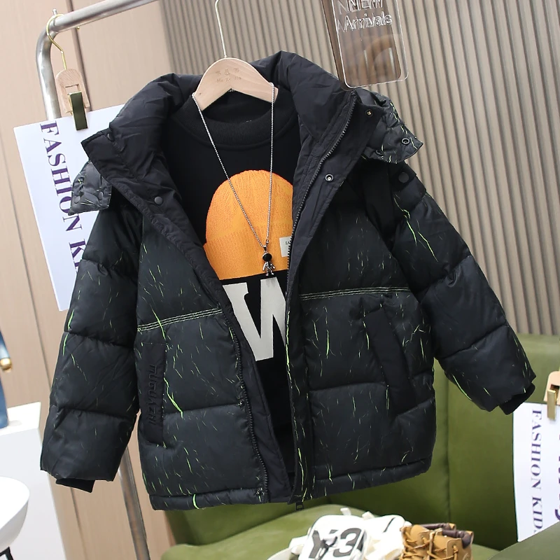 【现货90白鸭绒抗寒】童装冬装儿童羽绒服2023新款男童加厚保暖外套