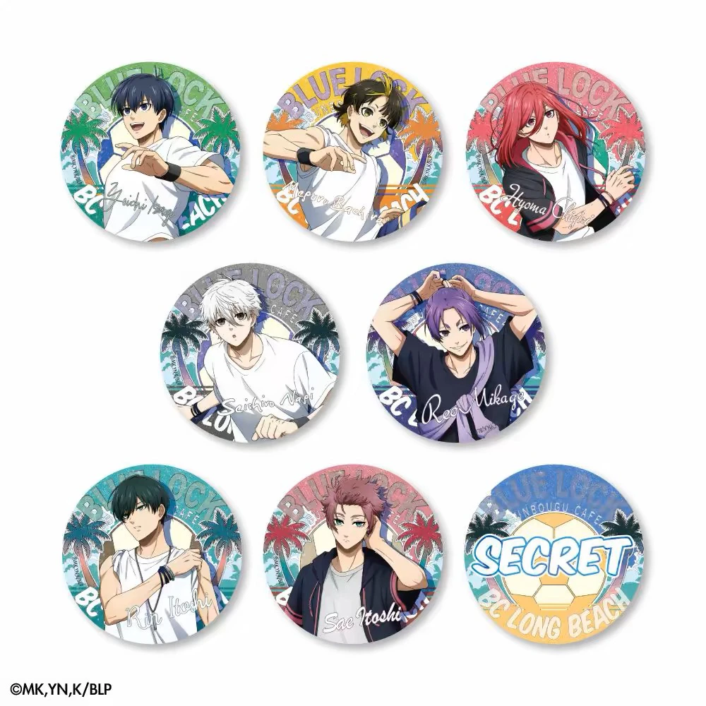 蓝色监狱 文房具 夏日海滩 咖啡店吧唧徽章（盲袋代拆）