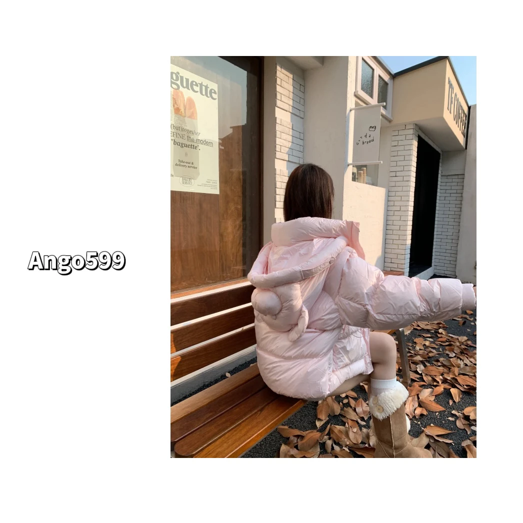 小欧包羽R* 冬季新款立体玩偶帽百搭短款时尚外套