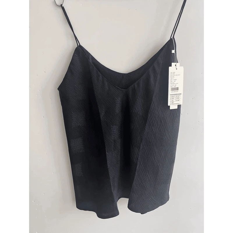 【双妃景】景罗国风黑色桑蚕丝边内搭吊带