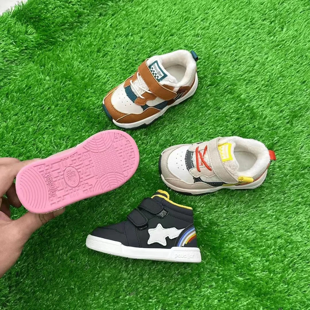 【四季新款】9184（贝壳头）/M家时尚双魔术贴减震运动机能学步鞋