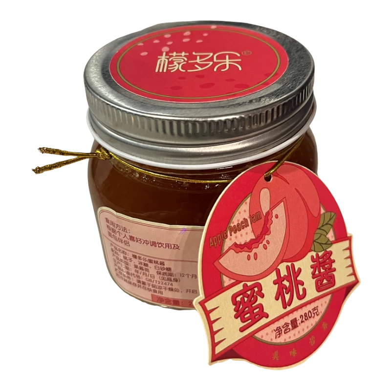 檬多乐蜜桃酱果酱3瓶特惠