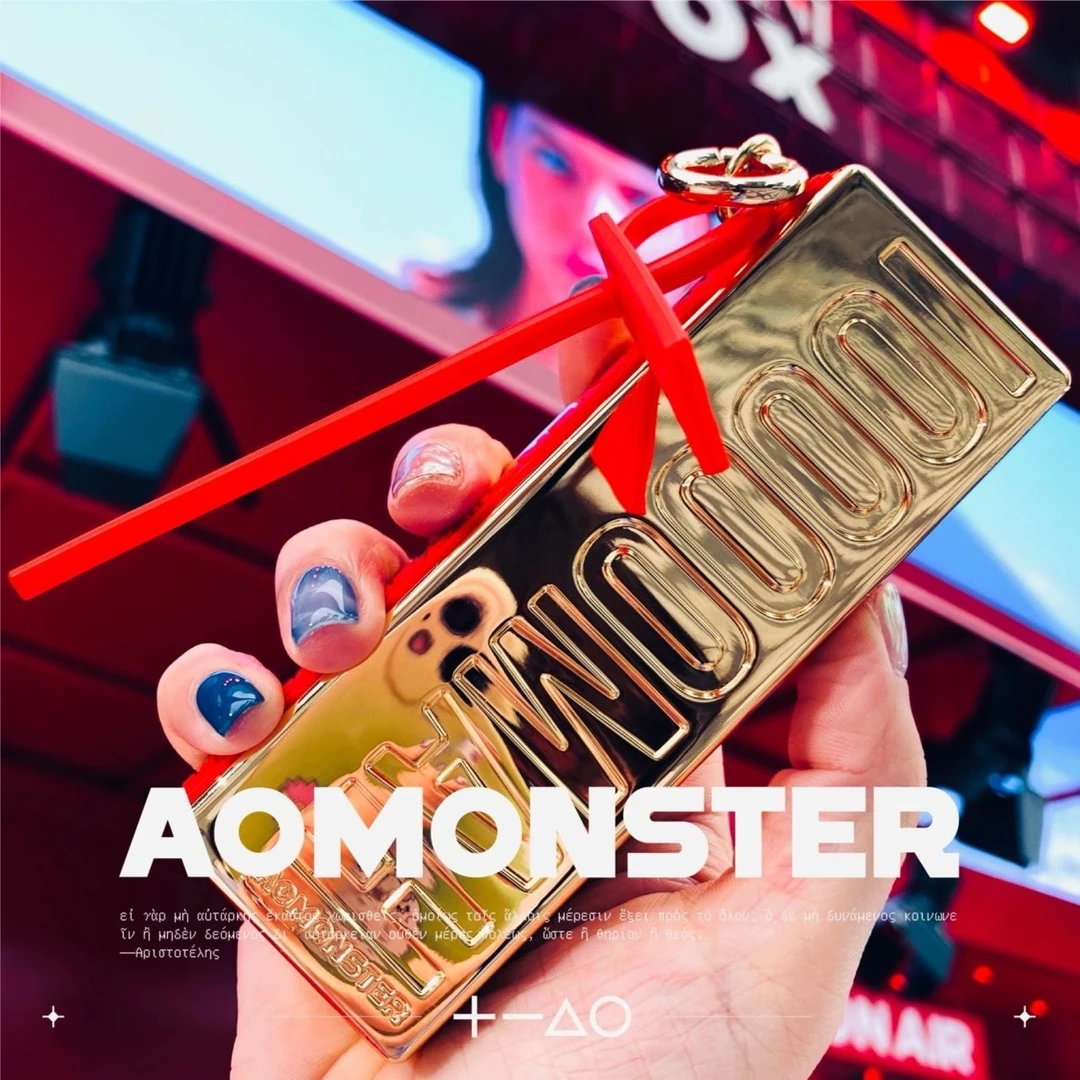 AOMONSTER几何怪兽充电宝10000毫安高端金银砖PD快充移动电源通用