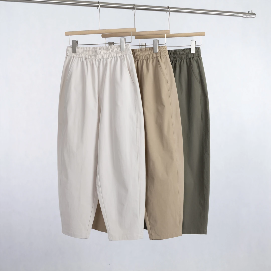 【慧姐私服】24新款垂感时尚休闲百搭宽松薄款简约夏季柠檬裤6603