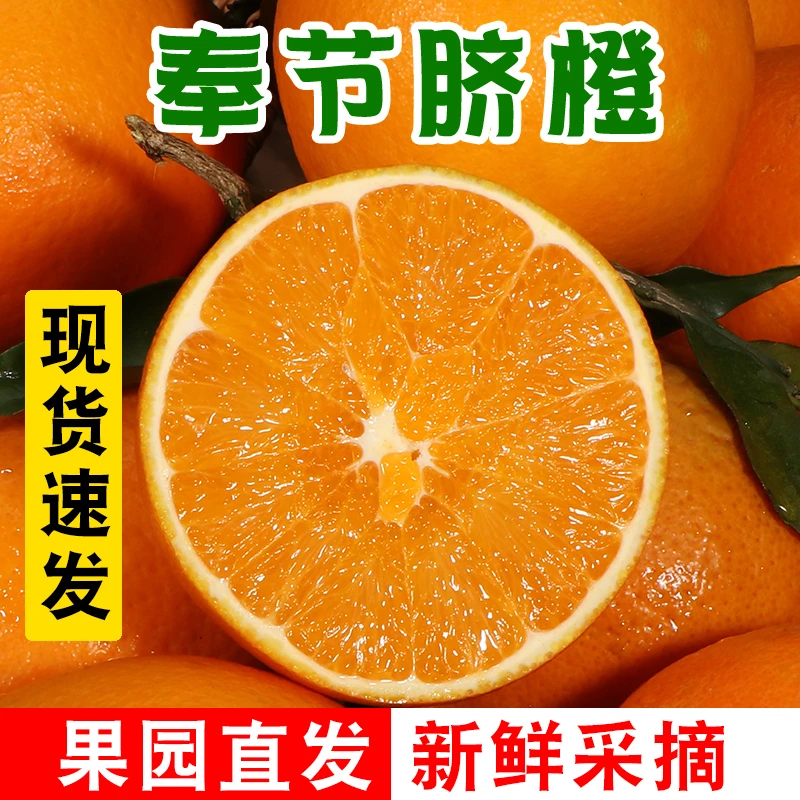 西域美农 重庆奉节长江橙现摘现发产地直发酸甜爽口脐橙