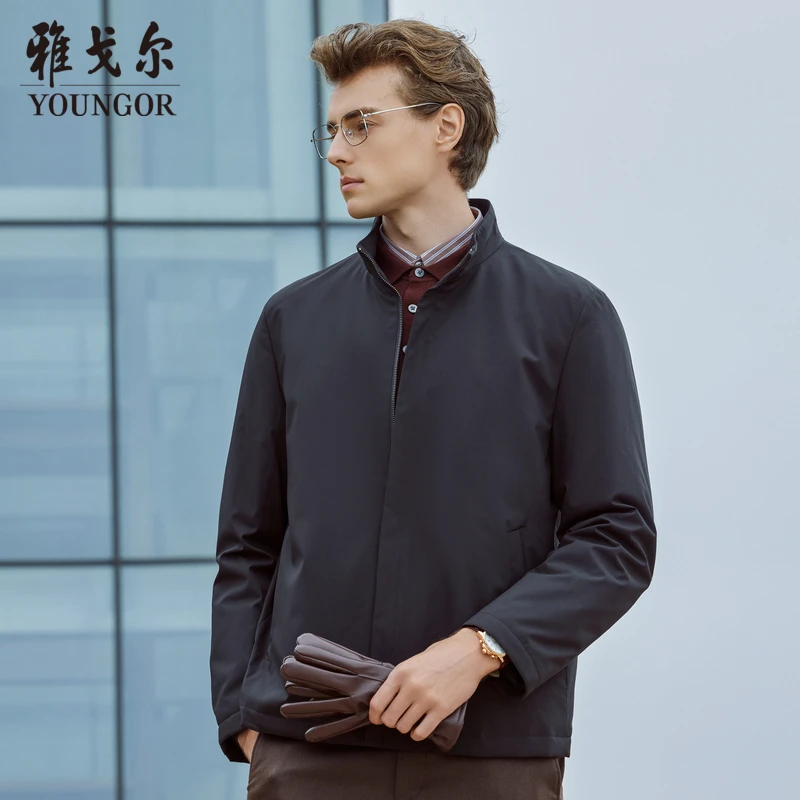 2025新款雅戈尔鹅绒商务羽绒服秋冬款立领男士中青年防风419892