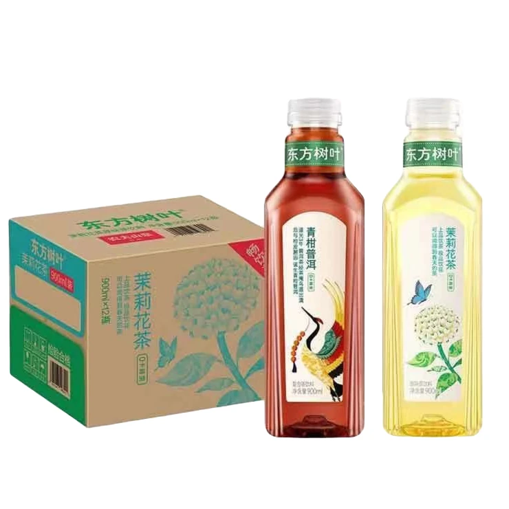 农夫山泉 东方树叶900ml茉莉花茶青柑普洱任选口味2箱京东快递