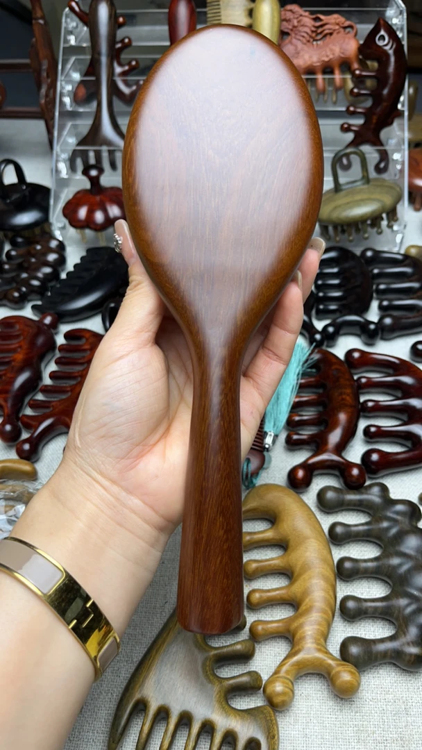 檀木气垫梳防静电