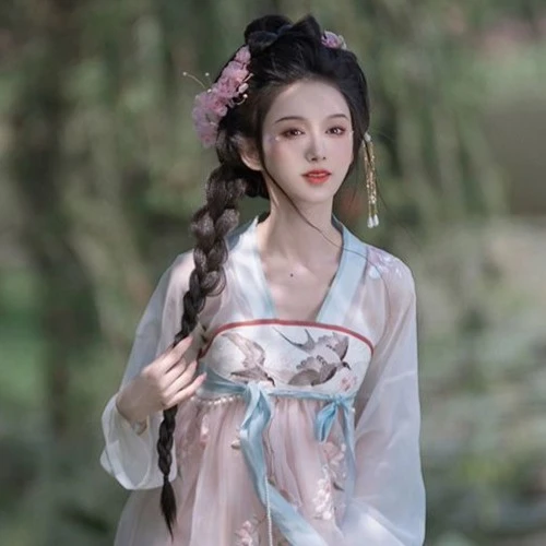 钟灵记【花未眠】国风古风古装日常夏季薄款汉服齐胸仙气连衣裙