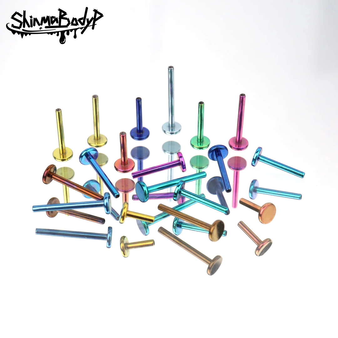 合金耳饰 shinma 16G F-136钛合金内牙内螺纹唇钉耳钉杆子配件