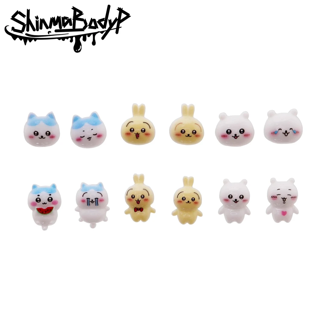 钛钢树脂耳饰 SHINMA chiikawa树脂可爱小八吉伊乌萨奇耳钉耳骨钉