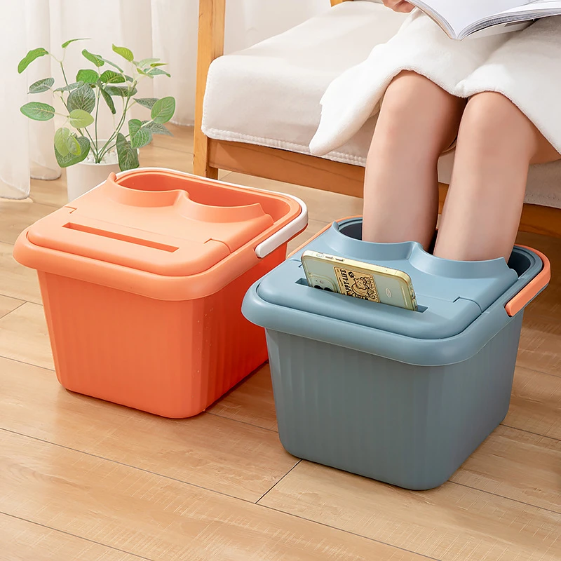 塑料泡脚桶加大加厚家用洗脚桶手提加深按盆足浴盆泡脚盆高深桶子