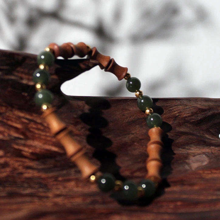 星河一粒系列 节节高升招财小众 和田玉 老山檀香 男女同款情侣款