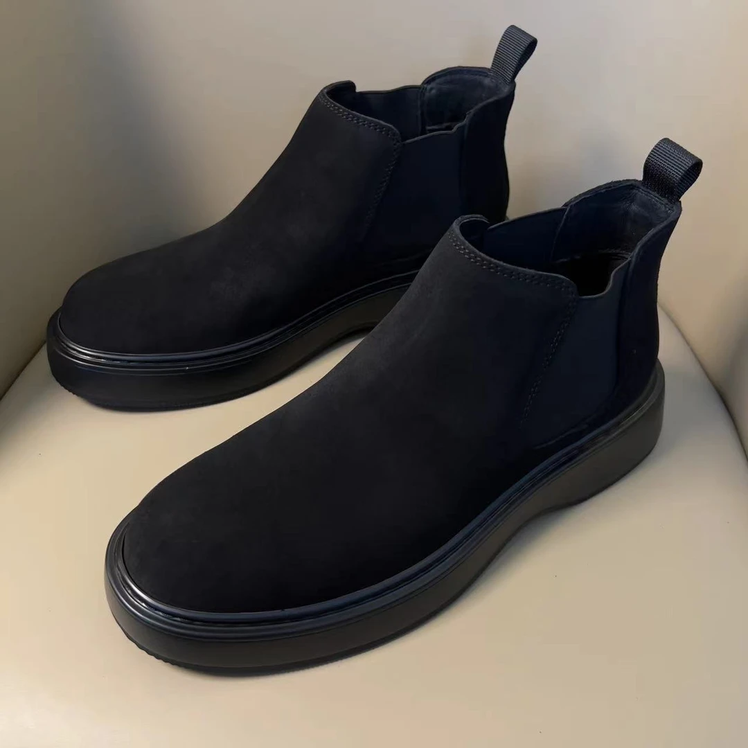 切尔西短靴马丁靴潮靴男鞋男士皮鞋秋冬季单鞋磨砂皮鞋020-13