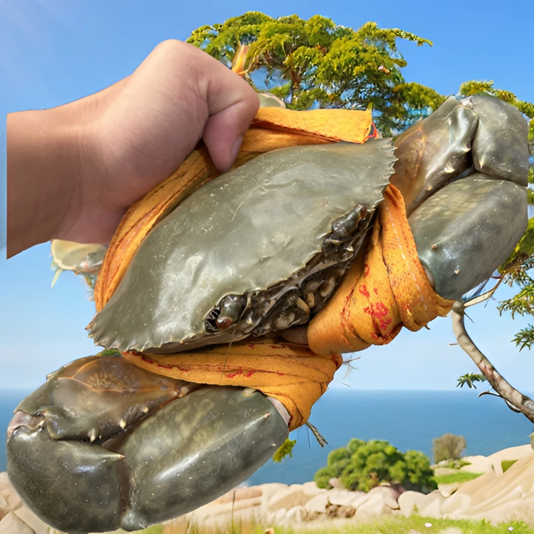 （2只起发）一只1斤以上台州三门超大青蟹肉蟹公蟹海鲜活水产螃蟹