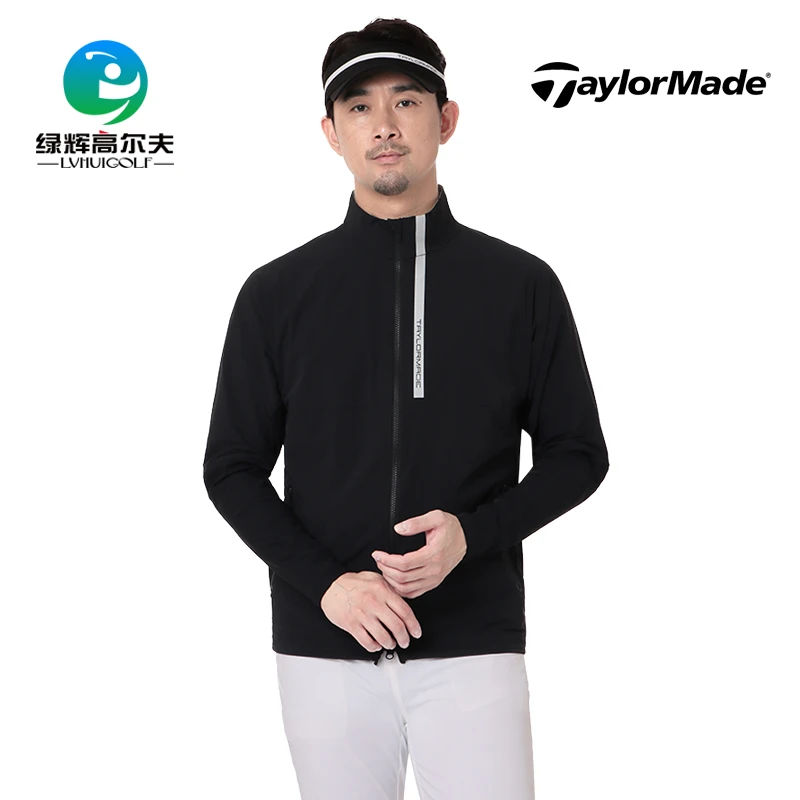 Taylormade泰勒梅高尔夫男士防风夹克衫golf运动透气休闲立领外套