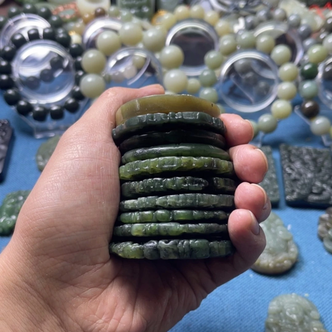 【闪购商品】和田玉吊坠10个未镶嵌阳****e