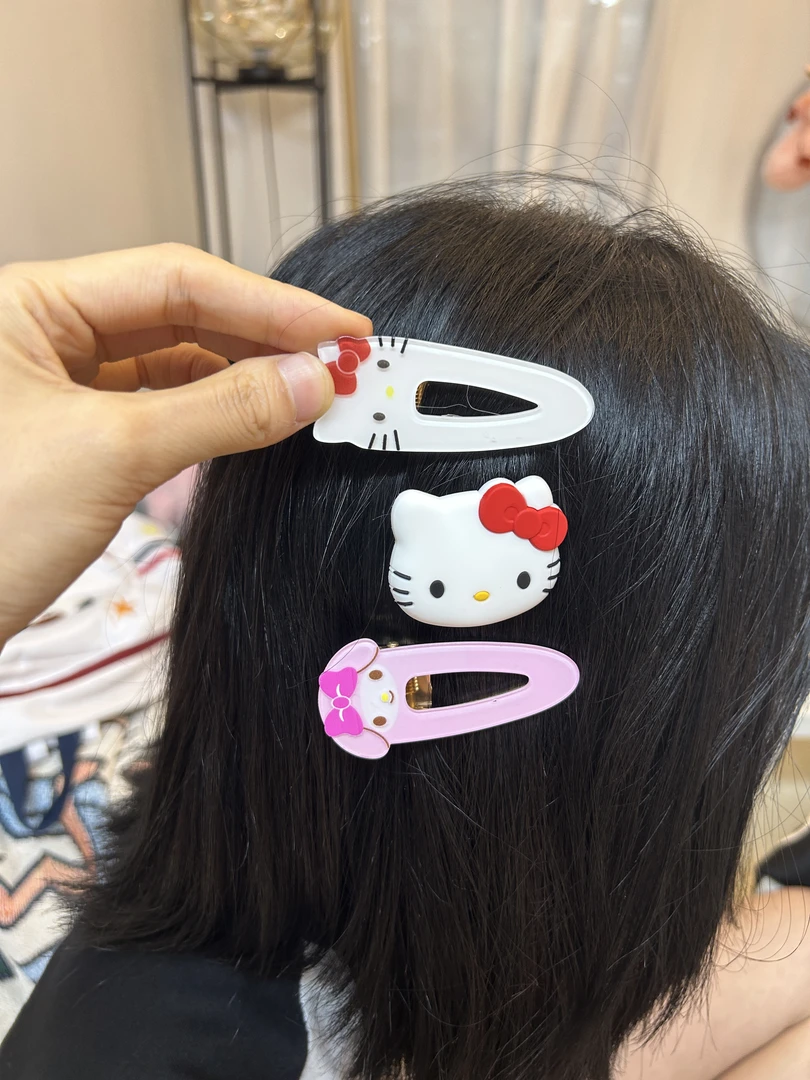 【爱宝】kt猫卡通粉色发夹可爱少女心刘海夹边夹甜美发卡夹子头饰