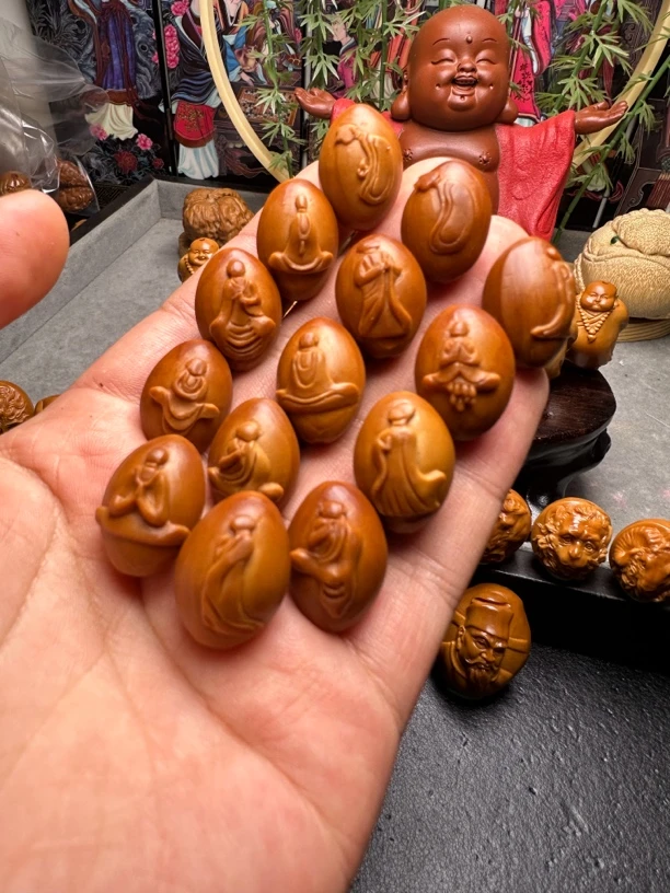 橄榄核雕刻1.5苏工无相