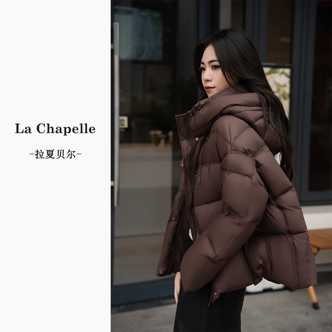 韩版连帽加厚羽绒服女宽松短款泡芙智能控温2024云朵