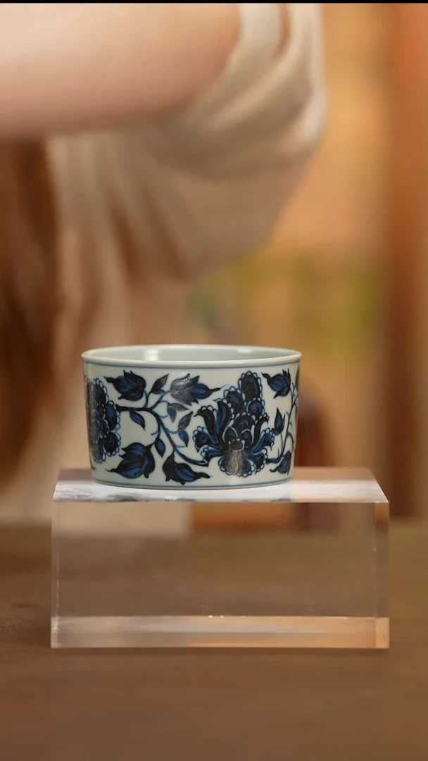 【闪购商品】云衍斋牡丹直口杯yyz19